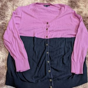 Gap cardigan - purple and navy XXL